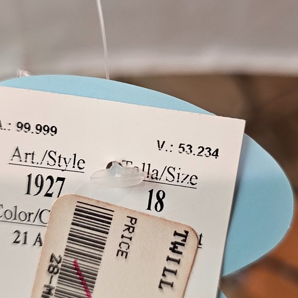 NWT Mayoral Girls Denim Twill Pleated Dress - Size 18 mo - Picture 4 of 7